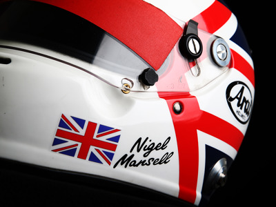 Nigel Mansell racing helmet