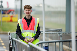 Silverstone Museum Team Member in High Vis